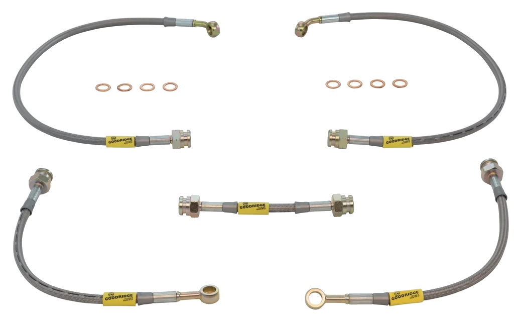 Goodridge extended W-Body front brake hoses for CTS-V Brembo conversion