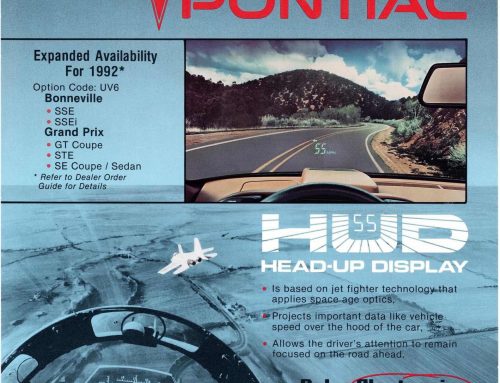 History of the HUD in Pontiac Cars