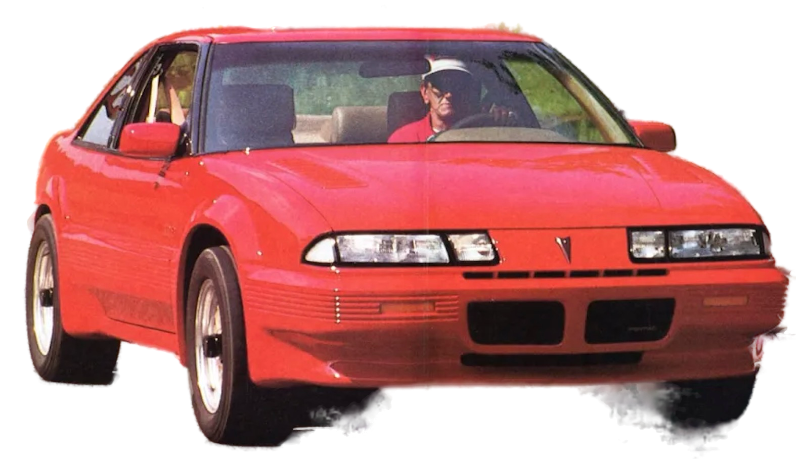 Red Pontiac Grand Illusion turbo Grand Prix concept in front three-quarter view